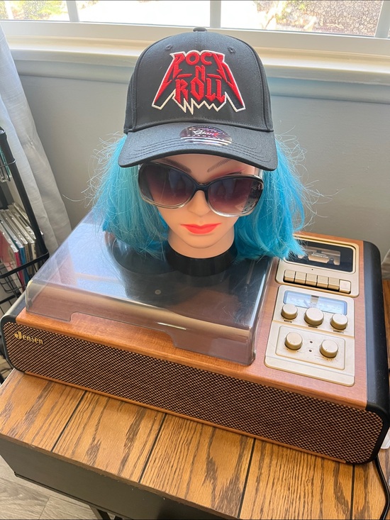 Beautiful giant Accessories - Black 'Rock N Roll' Embroidered Baseball Cap